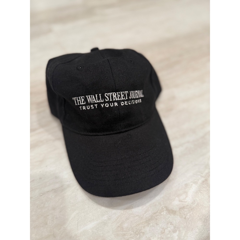 The Wall Street Journal Trust Your Decisions Black Baseball Cap Apollo USA Hat